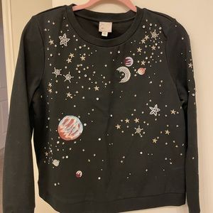 Anthropologie Space Sweatshirt 
